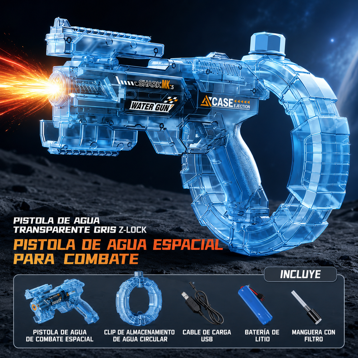SplashGo™ | Pistola de Agua Eléctrica